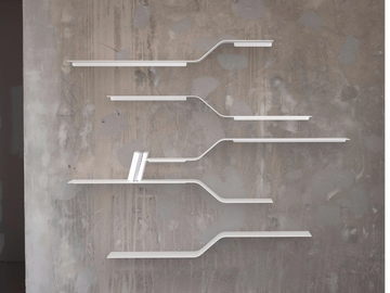 SET 12 - Powder coated steel wall shelf by VIDAME EDITIONS - view 2